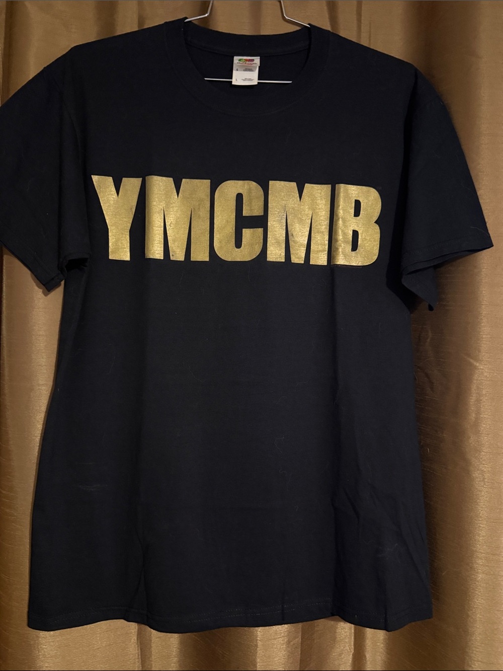 Vintage Y2K Lil Wayne, Drake Short Sleeve Tee w/Gold YMCMB fruit of the loom Tag